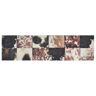 Keukenmat wasbaar dierenhuidprint 45x150 cm fluweel - thumbnail