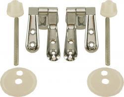 Wiesbaden bevestigingset WC zitting hout chroom