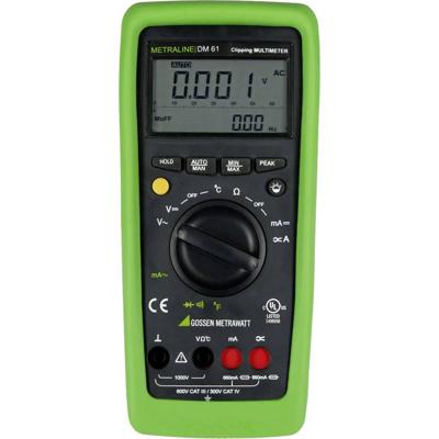 Gossen Metrawatt METRALINE DM 61 Multimeter Digitaal CAT III 600 V, CAT IV 300 V Weergave (counts): 6600 Gossen Metrawatt METRALINE DM 61 Multimeter Digitaal CAT III 600 V, CAT IV 300 V Weergave (counts): 6600