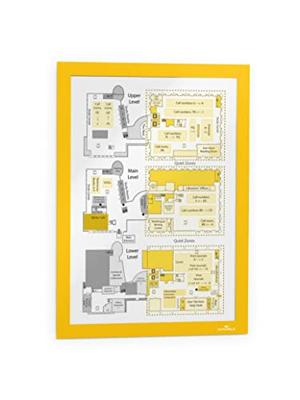 Durable 487204 DURAFRAME® Info-Rahmen Infoframe, zelfklevend DIN A4 Geel (b x h) 236 mm x 323 mm 2 stuk(s) - thumbnail