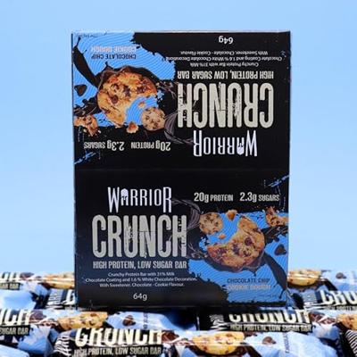 Warrior Crunch Bar Chocolate Chip Cookie Dough (12 x 64 g)
