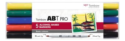 Tombow • abt pro marker set op alcohol basis basis kleuren 5pcs