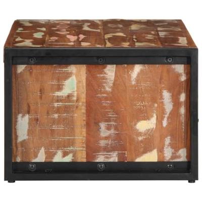 Salontafel 90x50x36 cm massief gerecycled hout meerkleurig