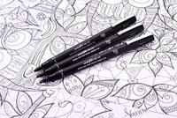 Uni Pin fineliner, ronde punt, 0,3 mm, zwart - thumbnail