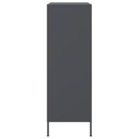 Hoge kast 68x39x113 cm staal antracietkleurig - thumbnail