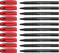 Fineliner Schneider 967 0.4mm rood | 10 stuks - thumbnail
