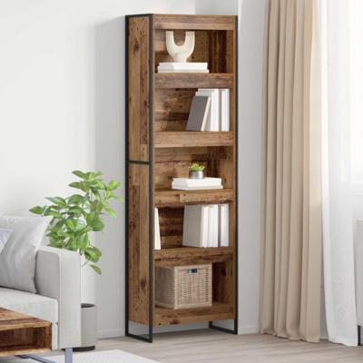 Boekenkast 2 pcs Oud Hout 80 x 30 x 155 cm Bewerkt hout