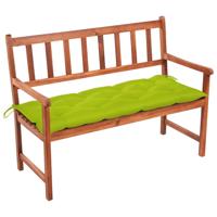 VidaXL Tuinbank met kussen 120 cm massief acaciahout - thumbnail