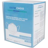Mondmasker, type FFP2, 4-laags, pak van 20 stuks - thumbnail