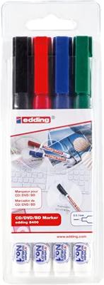 Cd marker edding 8400 rond 0.5-1mm assorti