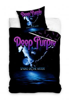 Deep Purple Dekbedovertrek - 140 x 200 cm Smoke on the Water - Katoen - 70 x 90 cm