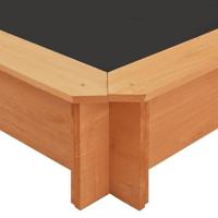 VidaXL Zandbak met verstelbaar dak 115x115x115 cm vurenhout - thumbnail
