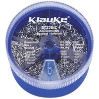 Klauke ST23B Assortiment adereindhulzen 0.25 mm², 0.34 mm², 0.5 mm², 0.75 mm², 1 mm² Ongeïsoleerd Zilver 4000 onderdelen - thumbnail