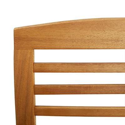 Tuinstoelen 2 st massief acaciahout - thumbnail