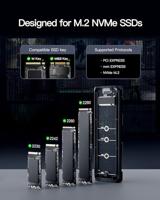 Inateck FE2024 SDD-behuizing Zwart, Grijs M.2 - thumbnail