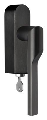 Formani Rivio by Gensler GL101-DKLOCK-O draaikiepgarnituur afsluitbaar linksdraaiend - PVD mat zwart