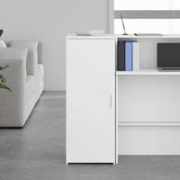 Opbergkast 40x45x103,5 cm bewerkt hout wit - thumbnail