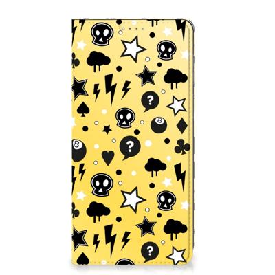 Mobiel BookCase OPPO A17 Punk Geel Mobiel BookCase OPPO A17 Punk Geel