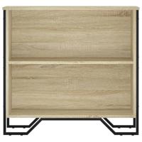 Boekenkast 80x31x74,5 cm bewerkt hout sonoma eikenkleurig - thumbnail