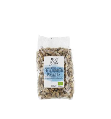 Nice & Nuts Pistache geroosterd en gezouten bio 750 Gram