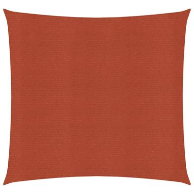 VidaXL Zonnezeil 160 g/m² 7x7 m hdpe terracottakleurig