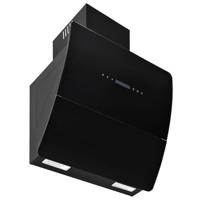 Wandafzuigkap 756 m³/u 60 cm roestvrij staal zwart - thumbnail