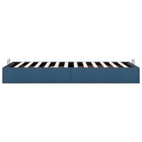 Bedframe zonder matras 80x200 cm stof blauw - thumbnail