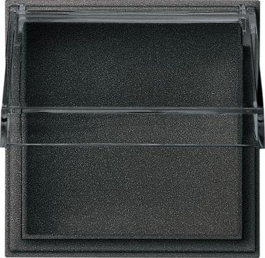 Gira TX 44 Overgangsplaat met transparant klapdeksel antraciet