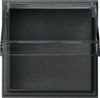 Gira TX 44 Overgangsplaat met transparant klapdeksel antraciet - thumbnail