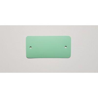 PVC labels 54x108 mm pastelgroen 2gaten