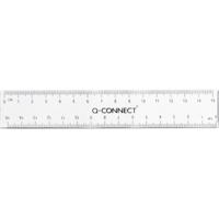 Q-CONNECT meetlat, transparant polystereen, 15 cm - thumbnail