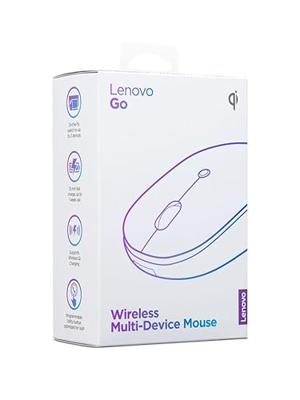 Lenovo Go Wireless Multi Device Muis Draadloos Optisch Grijs 3 Toetsen 2400 dpi