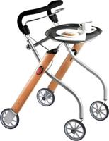 Trust Care Let's Go Indoor rollator beuken/zilver - thumbnail