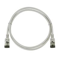 LogiLink CQ9062S RJ45 Netwerkkabel, patchkabel CAT 6A U/FTP 3.00 m Grijs Extreem dun, Vlambestendig, Flexibel, Folie afscherming, Halogeenvrij, Snagless, - thumbnail