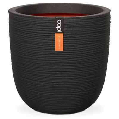 Capi Pot Bol Rib NL 43x41 cm - Zwart