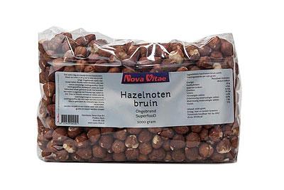 Nova Vitae Hazelnoten bruin ongebrand raw 1 Kilogram
