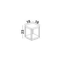 Lyora Vierkante tuinlampSurf 23cm - 9176101 - thumbnail