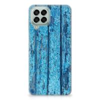 Samsung Galaxy M33 | Bumper Hoesje | Wood Blue - thumbnail