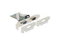 Delock 89555 2 poorten Seriële interfacekaart PCI-Express, RS232 PCIe x1 - thumbnail