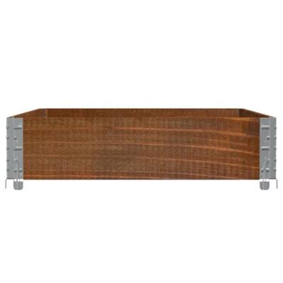 VidaXL Palletopzetrand 120x80 cm massief grenenhout bruin