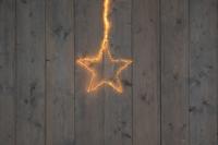 37Cm Ster Zwart 200Led Classic Warm 50Cm Verlicht Snoer - 4,5M Aanloopsnoer - On / Dimmer / 8/16H Timer / Off Ip44 Trafo kerstverlichting Anna's Collection - Annas collection - thumbnail