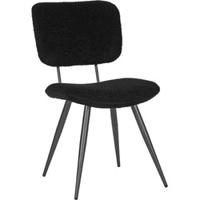 LABEL51 Eetkamerstoel 'Ted' Teddy, kleur Zwart - thumbnail