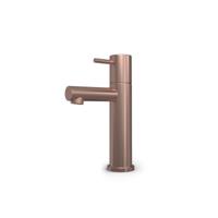 Hotbath Cobber Fonteinkraan - Opbouw - Uitvoering BCP - Geborsteld Koper PVD - Messing - 230 mm - Waterbesparend - thumbnail