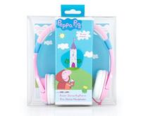 OTL Technologies Junior Peppa Pig Princess Peppa Pig Peppa (gevoerde beugel, volumebegrenzing tot 85 dB, kleurrijk Peppa Pig design, voor jongens en meisjes) roze/wit - thumbnail