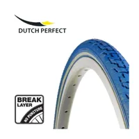 DUTCH PERFECT Buitenband 28 x 1 ½"/ 40-635mm anti-lek - blauw met reflectie - thumbnail