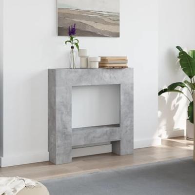 VidaXL Haardombouw 81x18x82 cm bewerkt hout betongrijs