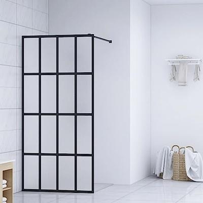 VidaXL Inloopdouchewand 100x195 cm mat gehard glas