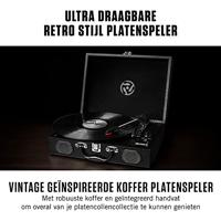 Numark PT01 Touring - Draagbare retro draaitafel/vinylplaat speler met ingebouwde luidsprekers, USB-aansluiting en ingebouwde oplaadbare batterij - thumbnail