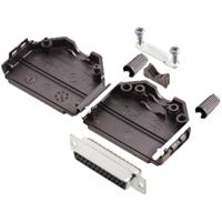 TRU COMPONENTS TCDPPK25BKDBSK 7708472 D-sub female connectorset 180 ° Aantal polen: 25 Soldeerkelk 1 stuk(s) - thumbnail