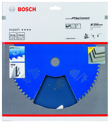 Bosch Accessories Expert for Fiber Cement 2608644349 Cirkelzaagblad 250 x 30 x 1.8 mm Aantal tanden: 6 1 stuk(s)